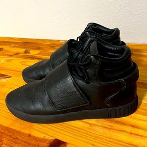 Adidas Tubular Invader Black Leather